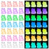 HFAYDZSW 154Pcs Luminous Mini Resin Frogs, Miniature Frog Figurines, Glow