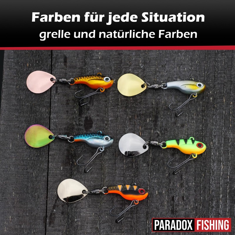 Paradox Fishing Infinity Jig Spinner Set di 5 esche da