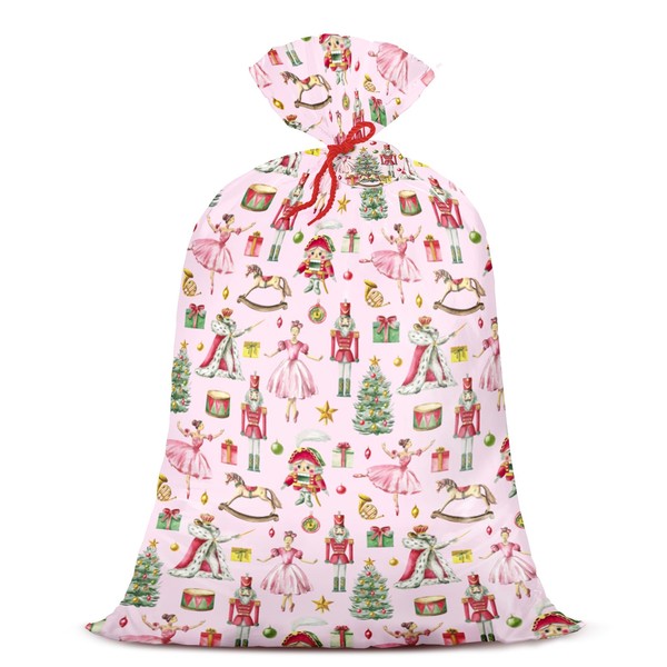 WRAPAHOLIC 56" Extra Large Christmas Nutcracker Gift Bag - Ballet