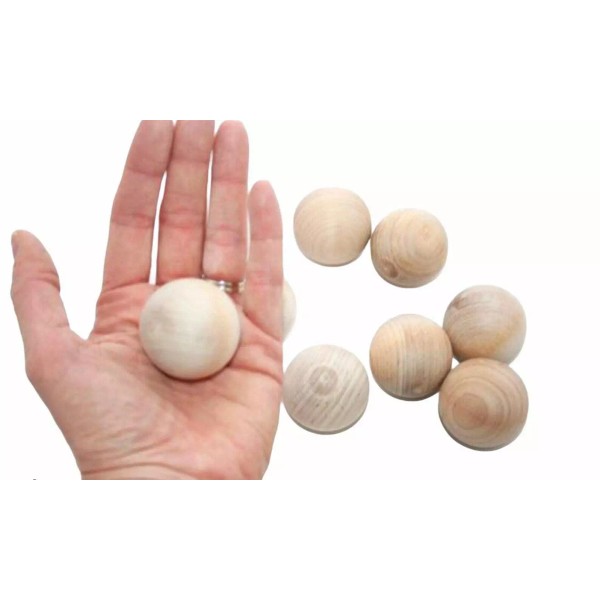 Unbranded 100- 1.5" Maple Wood Ball Wood Balls Sorting Games