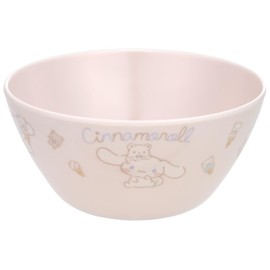 Skater MBL4P Small Bowl, Melamine Bowl, 16.9 fl oz (500 ml), Sanrio Cinnamorol, Natural