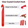 43 Pcs Large Crochet Hooks Set,12mm 15mm 18mm 20mm 25mm