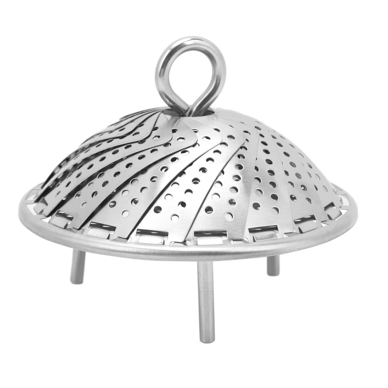 Foldable Vegetable Steam Basket No Warping 304 Stainless Steel Folding