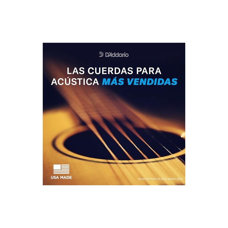 D'Addario | Phosphor Bronze | Cuerdas para Guitarra Acústica |