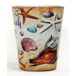 Cancun Mexico Life's A Beach Shells In and Out Shot Glass