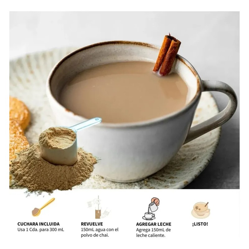 Té Chai en Polvo Bubble Tea Mexico 600g Mezcla para