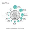 Beadsland 288pcs Flat Back Crystal Rhinestones Round Gems for Nail