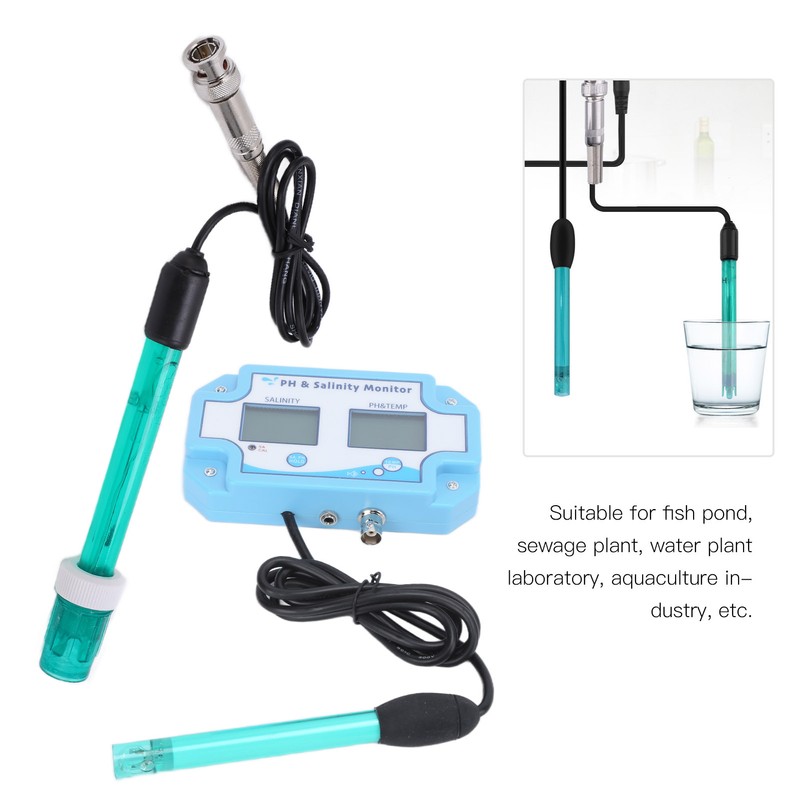 PH‑2987 3 in 1 Online PH Salinity TEMP Meter Water
