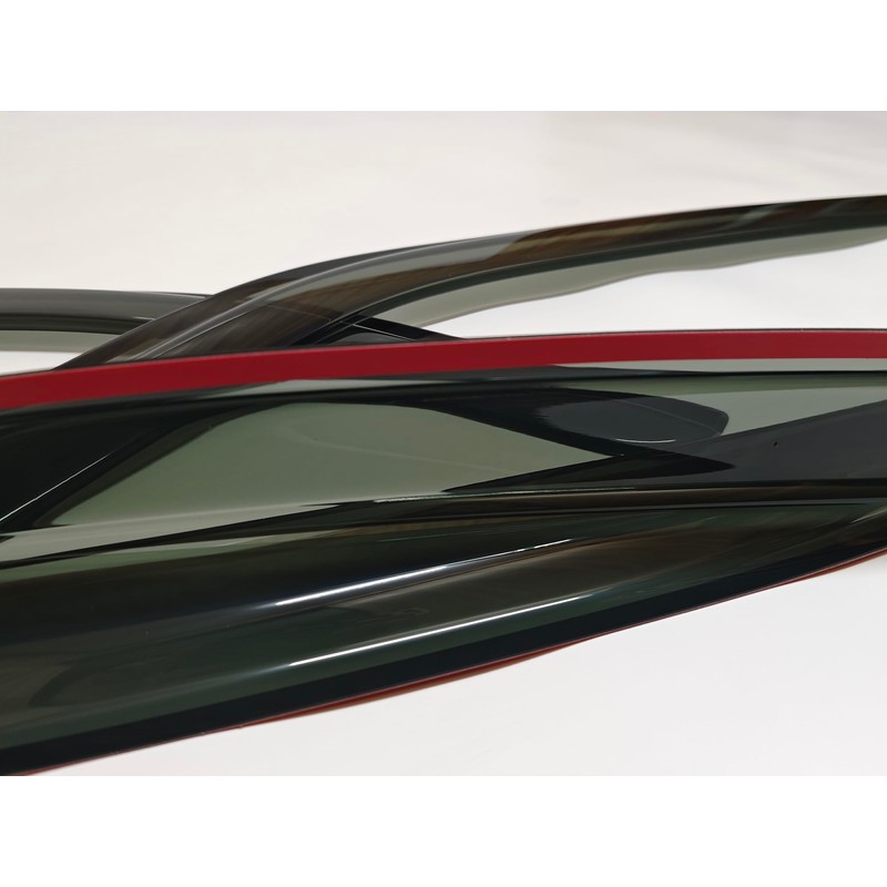 Smoke Tinted Window Visors Vent Sun Shade Rain Wind Guards