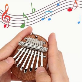 Kalimba Thumb Piano 8 Keys - Portable Mahogany Finger Thumb Piano,Exquisite Finger Piano Ornaments,Ideal Christmas Gift for Kids, Adults, Beginners, and Music Lovers Water drop type