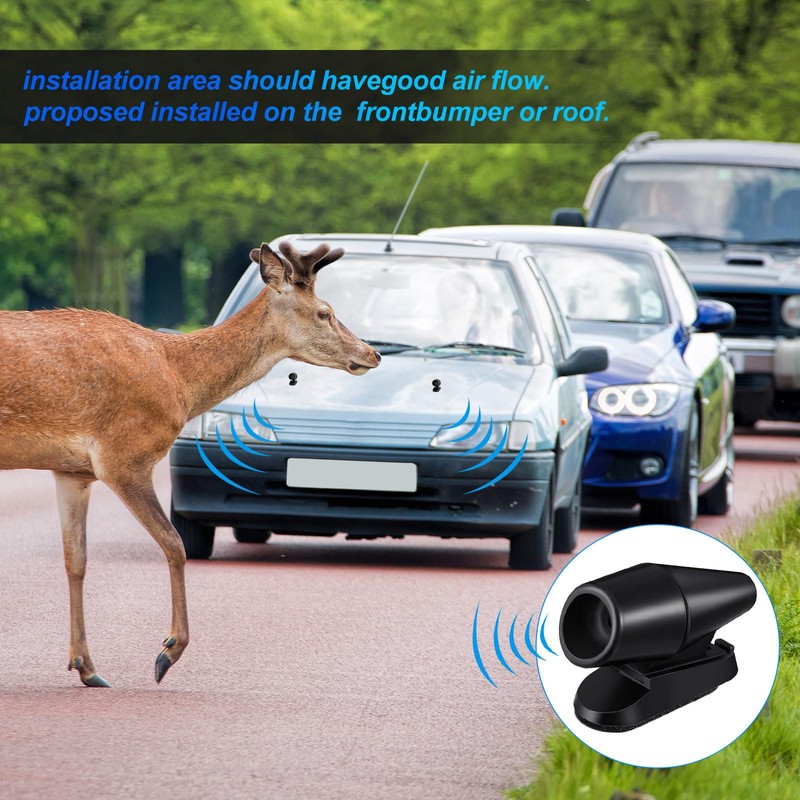 Frienda 10 Pcs Deer Whistles Horns Deer Avoids Collisions Vehicles