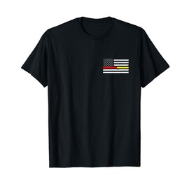 Firefighter Thin Red Line Flag Dispatcher T-Shirt
