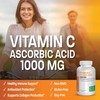 Vitamin C 1000 mg Premium Non-GMO Ascorbic Acid - Maintains