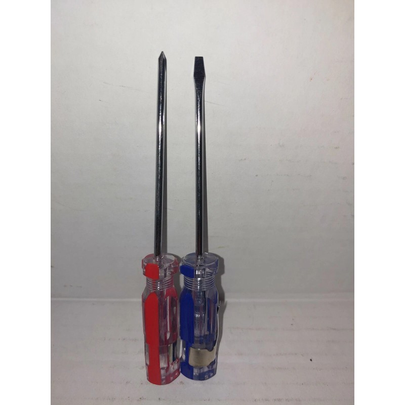 STERLING TOOLS POCKET SCREWDRIVERS SET OF FLAT & PHILLIPS 5"_NEW.