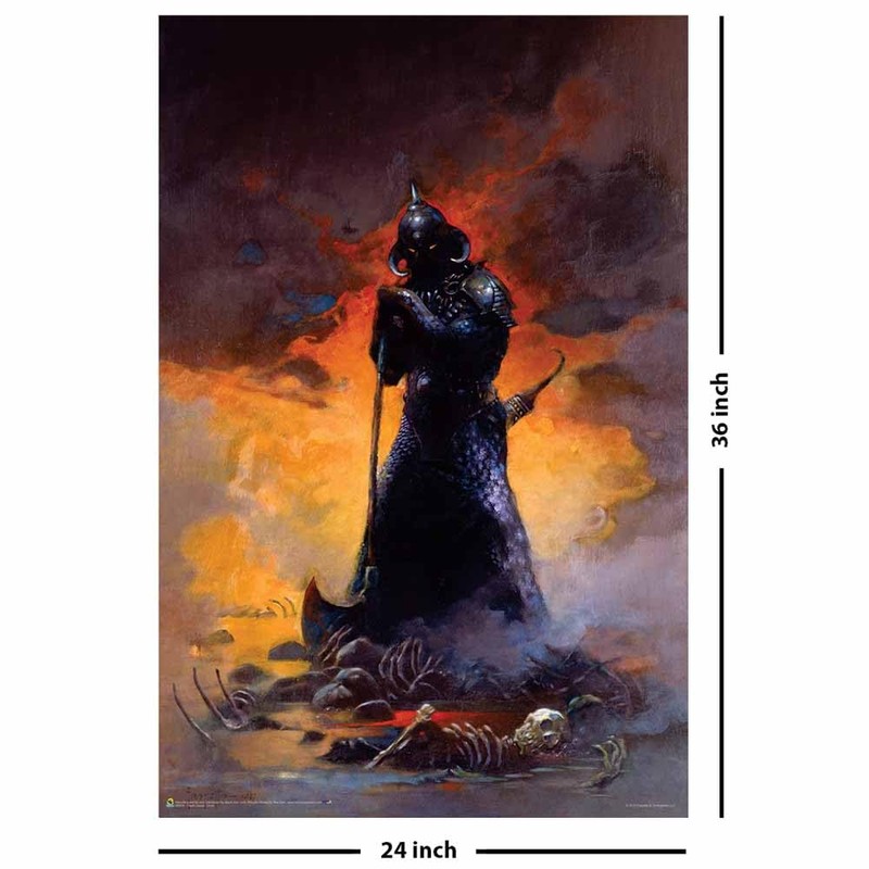 Scorpio Posters Death Dealer Three - by Frank Frazetta -