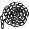 MANCHAP 164 Ft Black Plastic Chain Links, Plastic Barrier Chain,