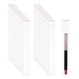 DecorBess Clear Self Stick Cello Bags 100pcs 1" x 8" Long Adhesive Resealable Cellophane Bags for Necklaces, Cookies, Candies, Jewelry, Crafts, Candles, Party Decorative