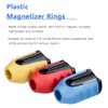 Mesee 3Pcs Removable Screwdriver Bit Magnetizer Ring Plastic Magnetic Screw