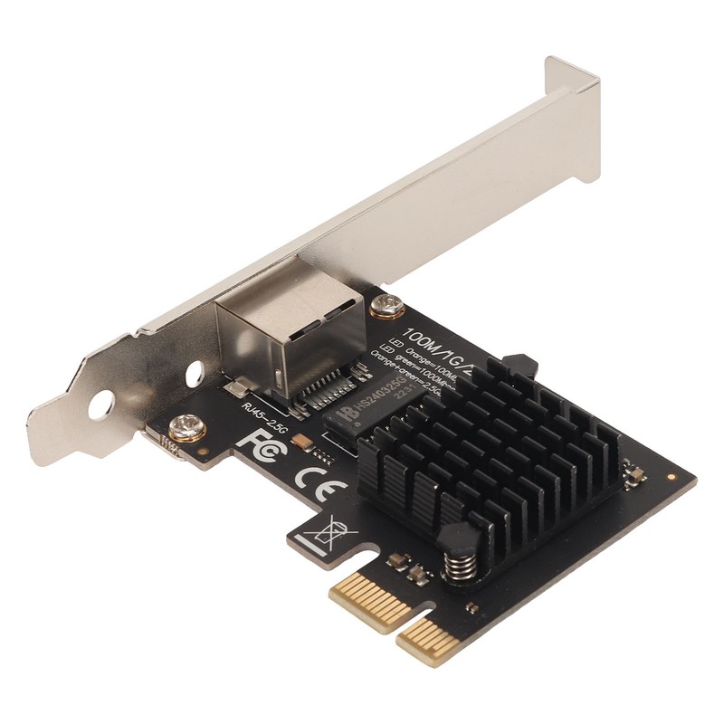PCIe Ethernet Card 10 100 1000 2.5Gbps RJ45 Port Wake
