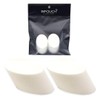Makeup Latex Puff Diagonal 2p Small White / 메이크업 라텍스 퍼프 사선 2p 소형 화이트