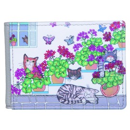 Mala Leather Santorini Collection Travel Card/Season Ticket Holder 691TC_98 Grey