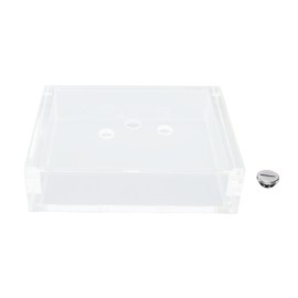 Computer Water Cooling Reservoir Rectangle Transparent Acrylic PC Water Cooling Tank Reservoir with G1/4 Thread