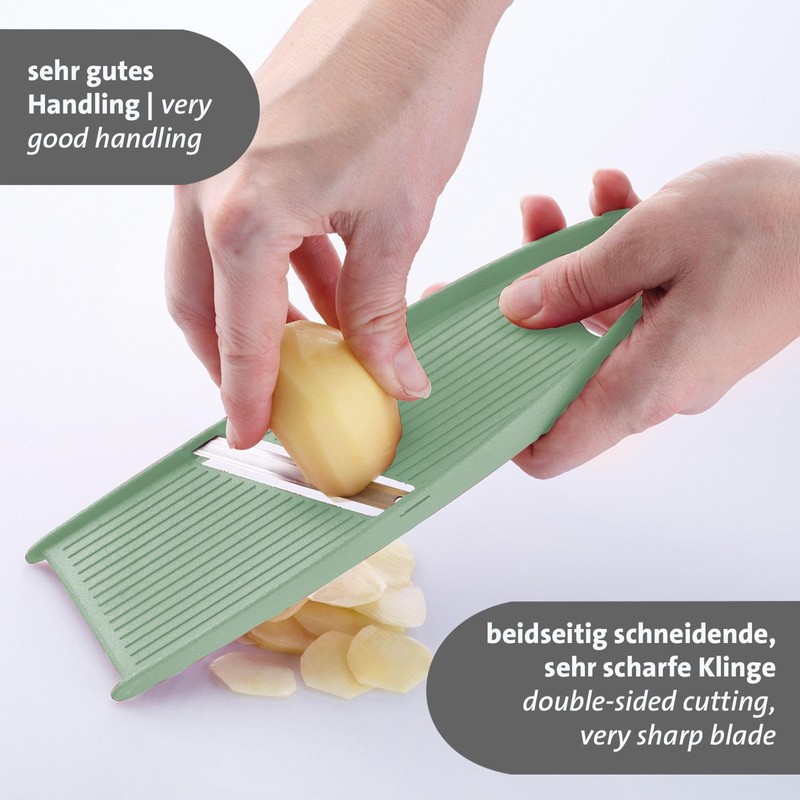 Westmark Vegetable Slicer, Slicer, Plastic/Rustproof Stainless Steel, Mint Green/Silver, 117022EM