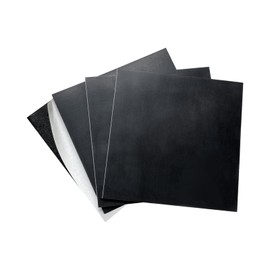 4 Pieces Neoprene Rubber Pads with Adhesive Backing 1/8 in Thick x 4 in x 4 in, Anti Vibration Pads, Rubber Block for Anti-Slip, Shock Absorption, Protection