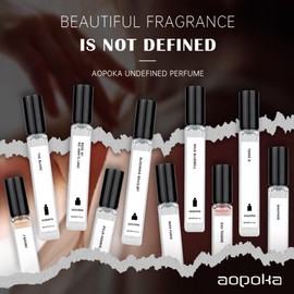 aopoka Perfume for Women & Men 0.3 Fl Oz (10ml), Long Lasting Eau de Parfum, Travel-Friendly Fragrances | Perfume Daily Wear & Gift - Notes of Mugwort, Pepper, Tea, Woody & Musk(108)