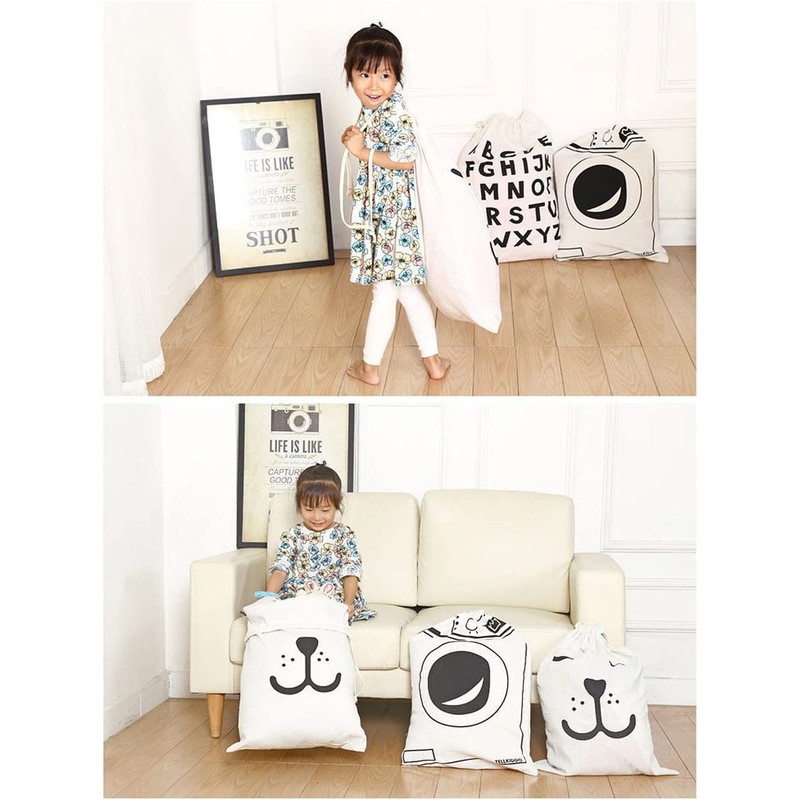 moin moin dog face drawstring 68 x 48 cm /