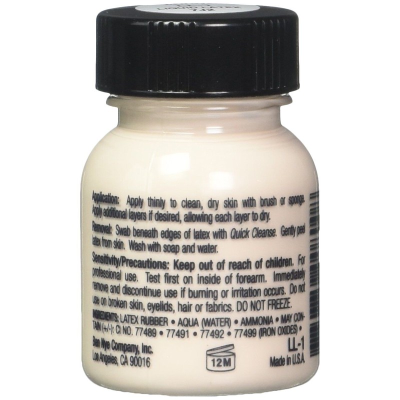 Ben Nye Liquid Latex 1 Fl Oz Brush Applicator Multi