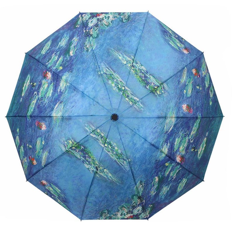 RainCaper Folding Travel Umbrellas (Monet Water Lilies)