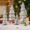 Zliger Pack of 3 Mini Christmas Trees, 10/15/20 cm, Artificial