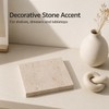 Artisanal Abode Travertine Display Tile, Single 3.94 Inch Square Stone