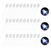MECCANIXITY 100pcs 3mm LED Diode Lights, White Round Transparent DC