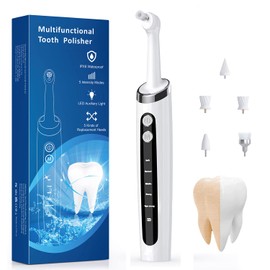 ZoCCee Teeth Whitening Set, Teeth Whitening Set for Teeth Cleaning & Teeth Whitening, for Polishing After Teeth Cleaning, for Reducing Plaque Deposits (White)