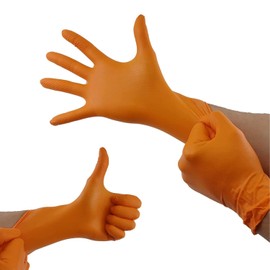 RZ TOOLS - Nitrile Gloves Diamond Texture Non-Slip, Latex-Free, Disposable Protective Gloves, Resistant and Durable, Ambidextrous Gloves - 50 Gloves - (Medium Size M)