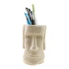 Winterworm Easter Island Moai Statue Resin Pen Holder Pencil Pot