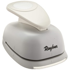 Rayher Paper Craft Punch, Scalloped Circle Lever Punch for Card Making and Scrapbooking, 7.6cm, 3'', 69085000