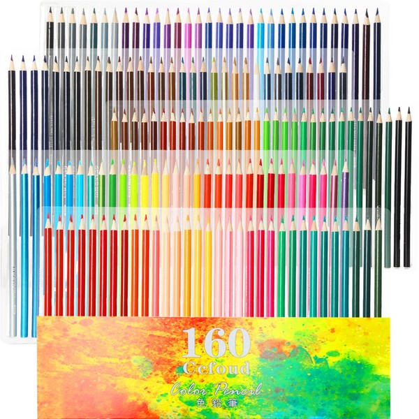 Oil - based Colored Pencils Set of 160 with Pencil