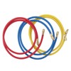 3pcs 150cm Refrigerant Charging Hose Air Conditioner Charging Hose 1/4in