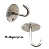Stainless Steel Round Base Screws Mount Ceiling Hooks Hanging Hook
