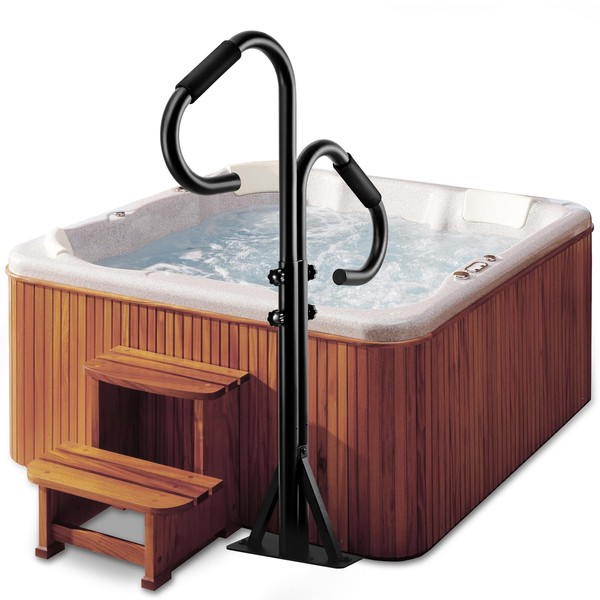 Hot Tub Handrails, Adjustable 48-57" Height with 360 Swivel, SPA