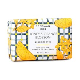 Beekman 1802 Jabón Corporal En Barra De Leche De Cabra, Miel Y Flor De Naranjo - Perfumado - 99 G - Nutre, Humecta Y Humecta - Jabón 100% Vegetal - Ap