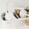 OrganiHaus Baby Organiser Basket - Storage Basket for Changing Table