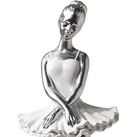 Ballerina Girl Statues Ballet Dancer Sculpture Resin Girls Figurines Dance Girl Ornament for Bookshelf Livingroom Office Home Desk Decoration - Style B