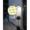 Peasur Brown Solar Lights Outdoor Motion Sensor 16 Pack, Ultra-Bright