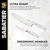Sabatier Acacia Forged Triple Rivet Edgekeeper Knife Block Set, 15-Piece,