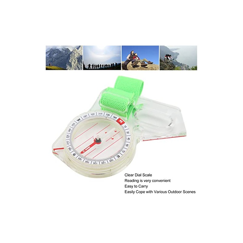 Pssopp Thumb Compass Navigation Compass Clear Scale Hiking Compass for