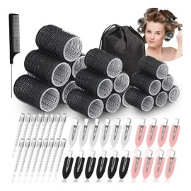 60 Tubos Para Rizar Cabello Abrazadera Plástica Para Cabello                                                                                          